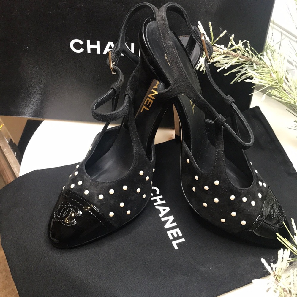 Chanel heels.